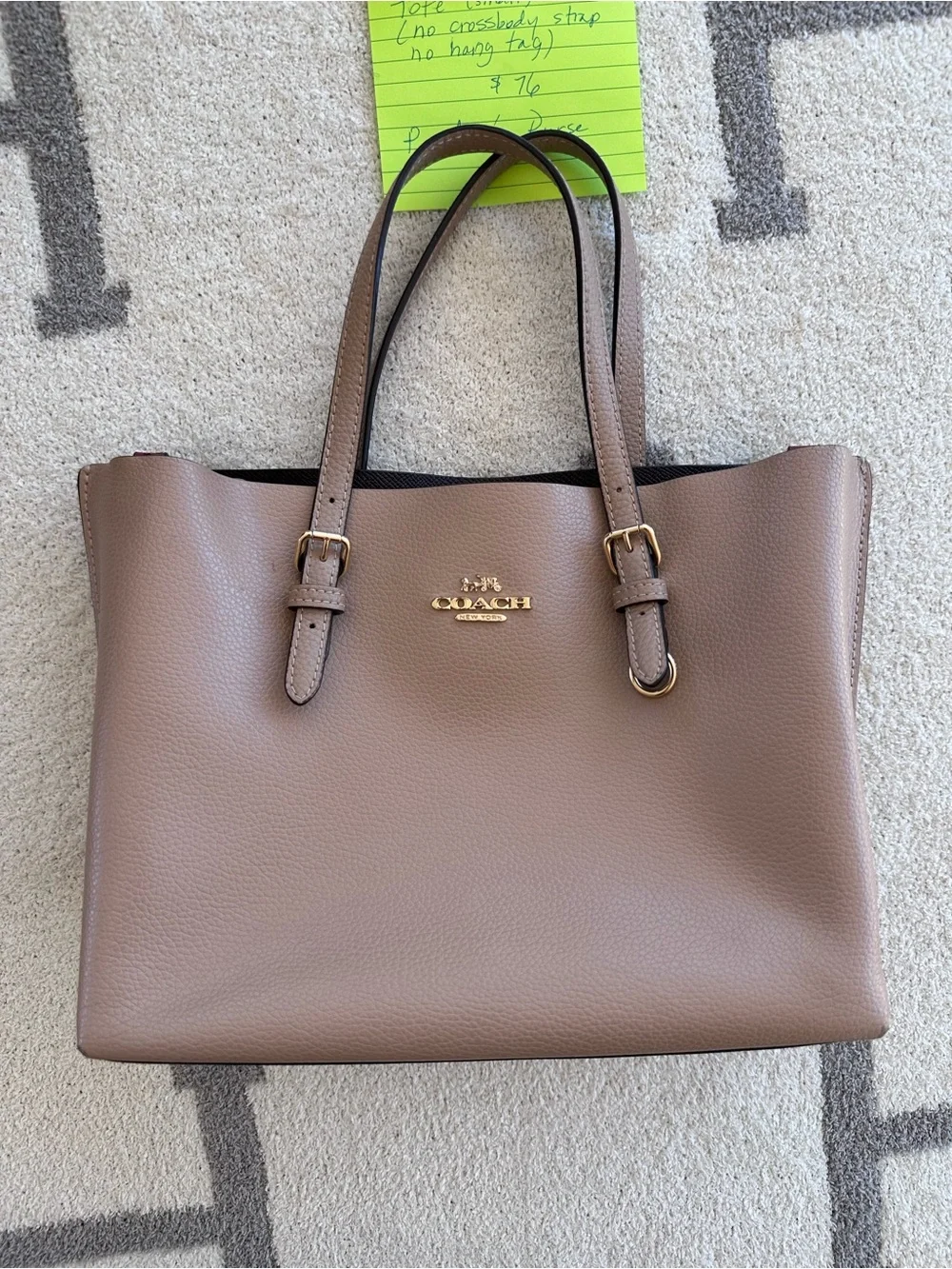 Coach Pebble Leather 2021 Mollie tote small